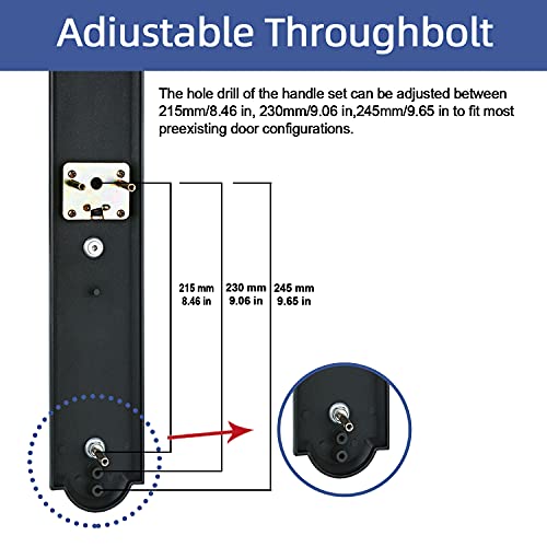 Bronze Handleset With Knob Door Handle For Entrance And Front Door Reversible For Right And Left Handed And A Single Cylinder Deadbolt Handle Set Oil Rubbed Bronze Finish,Mdhst201810B-Amz #TOP1