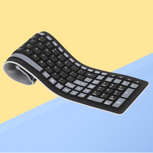 Clavier sans fil en silicone souple et robuste pour ordinateur - 6