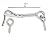 MADOL Safety Hook & Eye, Zinc, 2 Inch 5 pack (1860-5)
