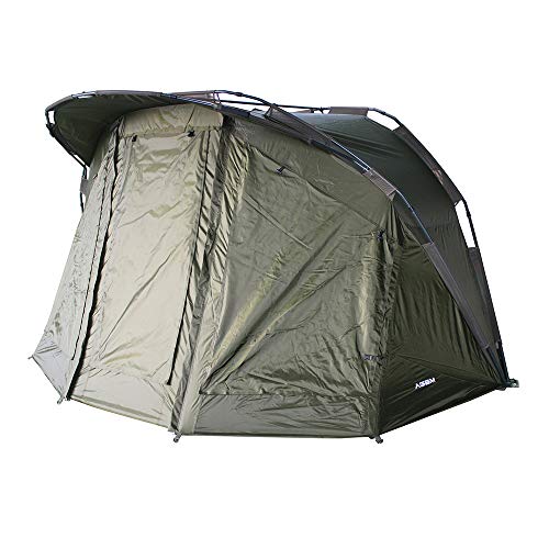 AGEM Karpfenzelt 2 Mann Angelzelt 2 Personen Camping Tent Outdoor Bivvy Zelt Angeln Cover