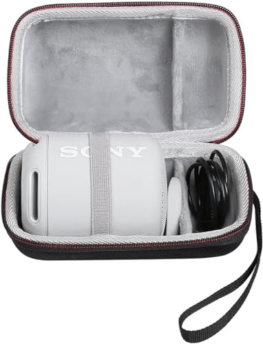 Image of VERTUS Pvc Portable Carrying Case Cover For Sony Srs-Xb100 / Xb13 Wireless Bluetooth Portable Speaker (Hard|Eva|Black) (Speaker Is Not Included)