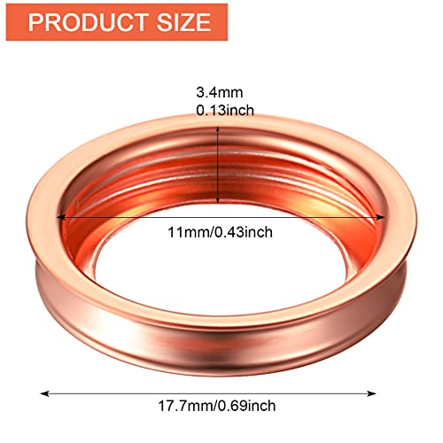 Image of 50 Pieces Oil Drain Plug Gasket Washer Seal 12mm Crush Washer Aluminum Engine Oil Crush Washers Compatible with Infiniti Part 11026-ja00a