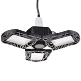 ★【Buen rendimiento Térmico】Luces de Garaje Deformable aleación de aluminio de alta calidad, disipación de calor, resistencia a altas temperaturas, resistencia a la corrosión y estructura hueca, el rendimiento de disipación de calor mejora significativamente y la vida útil del tubo de la lámpara se extiende.