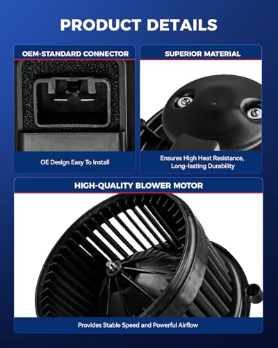 Image of KAX AC Blower Motor for Equinox 2006-2017, Captiva Sport 2012-2015, Terrain 2010-2017, Torrent 2006-2009, Saturn Vue 2008-2010,XL-7 2007-2009 - HVAC Heater Blower Motor Replaces# 75823,700211