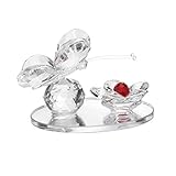 ❀Die wunderschöne Lotusblüte aus Kristall steigert die Dekoration Ihres Zuhause.