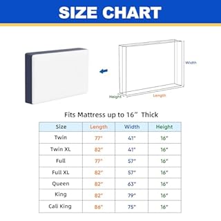 TICONN Mattress Bags for Moving, Heavy Duty King Mattress Cover Storage Bag with Full-Around Handle and Adjustable Buckles (Blue, King)