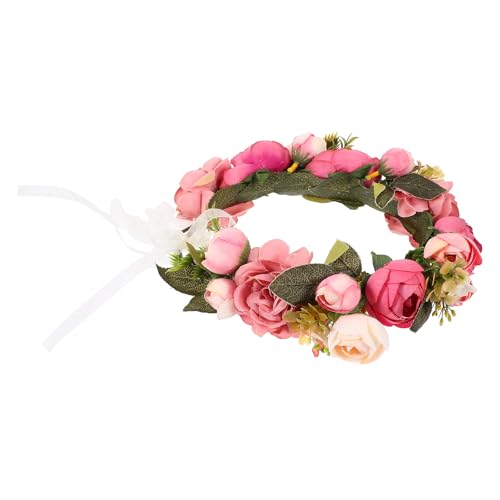 Tocado nupcial cómodo de flores falsas: diadema de tela ligera que no aprieta para invitadas
