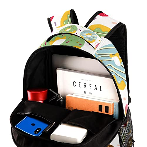 Sac à dos pour livres d'école motif de beignets légers garçons et filles - 4