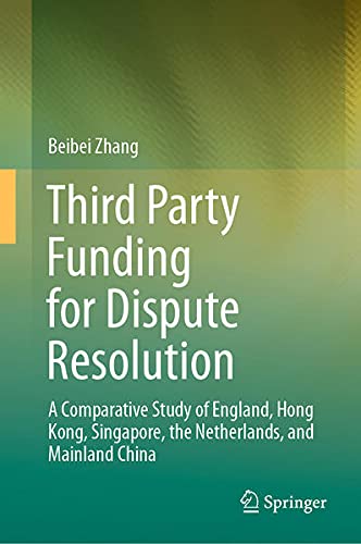 Buy Third Party Funding for Dispute Resolution — BookShops.in
