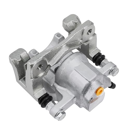 Image of Detroit Axle - Rear Passenger Side Brake Caliper w /Bracket Replacement | for 2013-2017 Toyota Camry Avalon Lexus ES300h ES350
