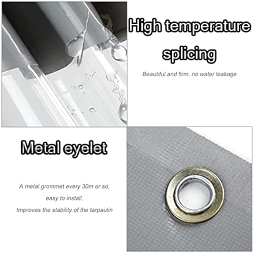 Cortinas impermeables de exterior en PVC transparente de 200x250cm 4