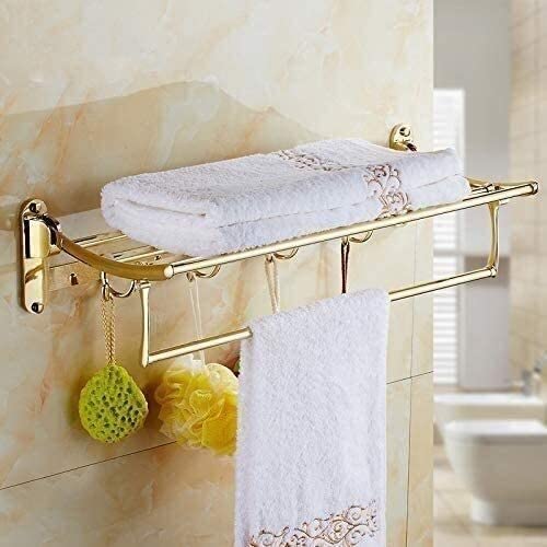 Portasciugamani Portasciugamani da Bagno, Mensole da Bagno Portasciugamani Porta Asciugamani in Acciaio Inossidabile Porta Asciugamani da Bagno Fisso Pieghevole Porta Asciugamani Porta