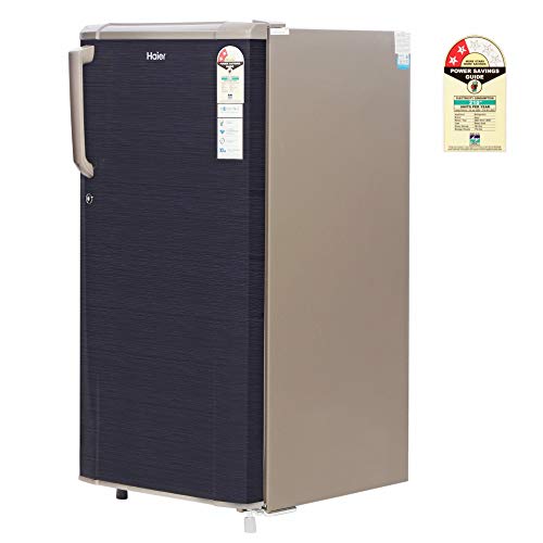 Image of Haier 181 L 2 Star Direct Cool Single Door Refrigerator Appliance (HED-1812BKS-E, Black Brushline, 2022 Model)