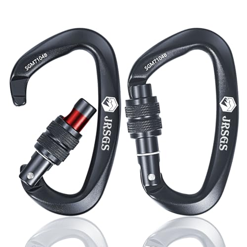 Image of Climbing Carabiner Clips,Locking Carabiner for Camping,Rescue,Hunting