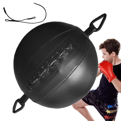 Pelota Refleja De Boxeo – Caucho PU, Bola De Entrenamiento Durable | Bola De Velocidad De Cuerda Elástica Para La Práctica De Boxeo, Reflejo Para El Tiempo De Reacción, Coordinación  Mano