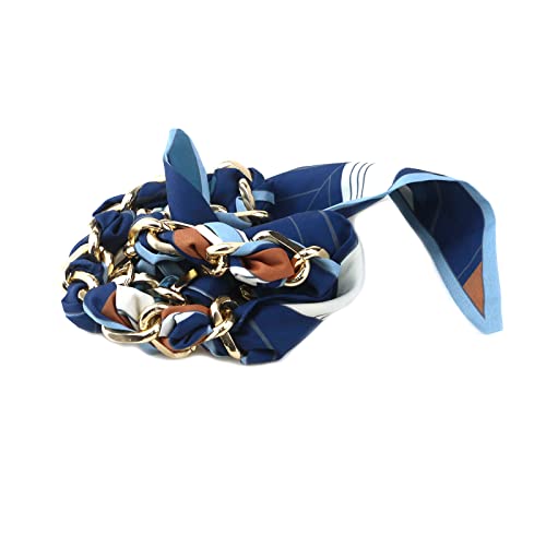 Image of Silk Scarf Purse Chain Strap Handbag Handle Replacement Elegant Bag Decoration for Ladies Bag