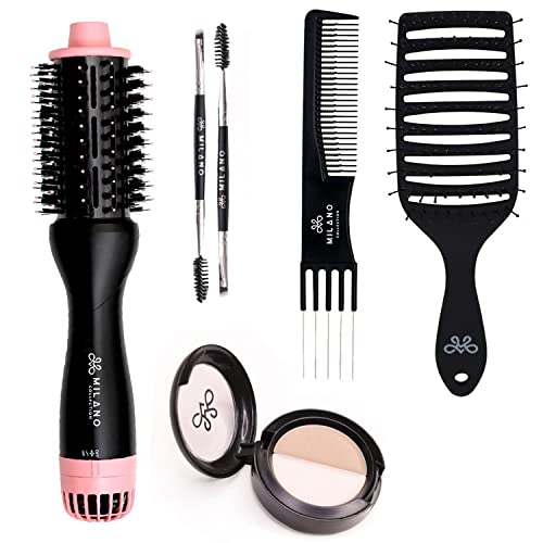 Milano Collection Wig Styling Kit, Hot Air Brush, Gentle Brush,