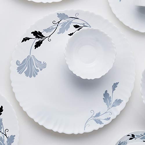 Image of Larah by Borosil Millenia Opalware Dinner Set, 10 -Piece, White