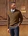 PJ PAUL JONES Men's Quarter Zip Pullover Sweaters Fall Fashion Casual Stretch Knit Half Zip Pullover for Holiday Coffee 2XL