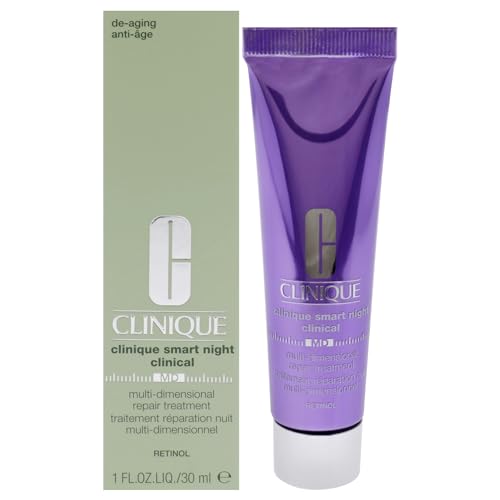 Clinique Smart Night Clinical MD Multi-Dimensional Repair Treatment Retinol, Cranberry, 30 ml (Pack of 1)