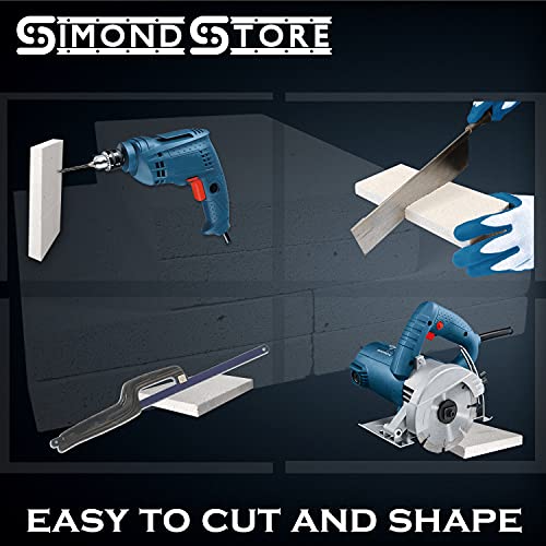 SIMOND STORE Insulating Fire Bricks - 2500F Rated 0.75" x 4.5" x 9" - Soft Fire Bricks for Forge Wood Stove Pizza Oven Fireplace Fire Pit Kiln Jewelry Soldering Heat Insulation Block - Pack of 6 Brick