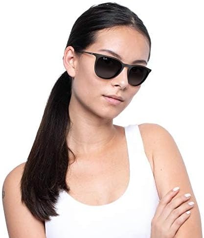 Ray-Ban Unisex RB4171 Erika Round Sunglasses, Rubber Black/Light Grey Gradient Dark Grey, 54 mm image 5