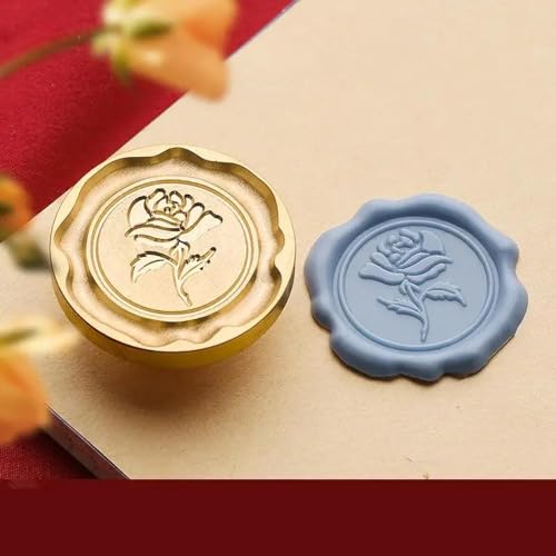 Tampon de cire pour sceau de peinture au feu, têtes de cachet de cire en relief pour scrapbooking, enveloppe, fête de mariage, invitation, style 9