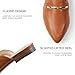 MUSSHOE Mules for Woman Pointed Toe Women's Bukle Mule Flat Slip-on Womens Mules Shoes Casual Fashion Party Work,Tan PU 7