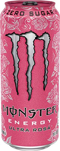 Image of Monster Energy Ultra Rosa, Sugar Free Energy Drink, 16 Ounce (Pack of 24)