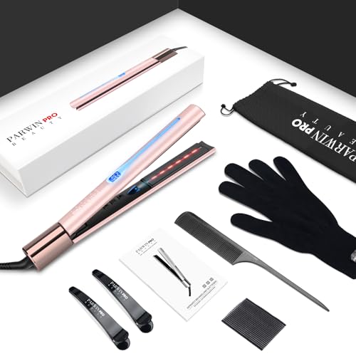 Parwin Pro Beauty 2 In 1, Piastra Lisciante Per Capelli Agli Ioni Di Infrarossi, Terapia A Infrarossi E Ionica, Effetto Anti-Crespo E Lucido, 14 Impostazioni Di Temperatura 100-230℃ - 9
