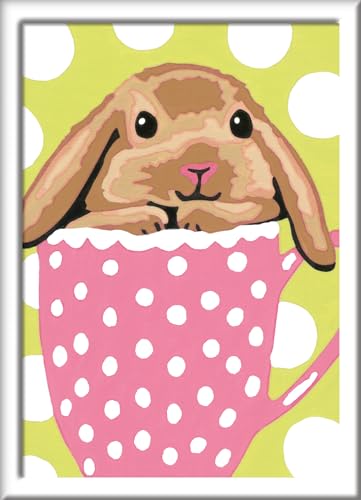 Ravensburger CreArt 29690 - Süßes Schlappoh - Malen nach Zahlen Hase für...