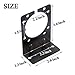 CARROFIX Trailer Wiring Harness Mounting Bracket for 7-Way RV Blade Connector Sockets, Vehicle-End, Heavy Duty, Black