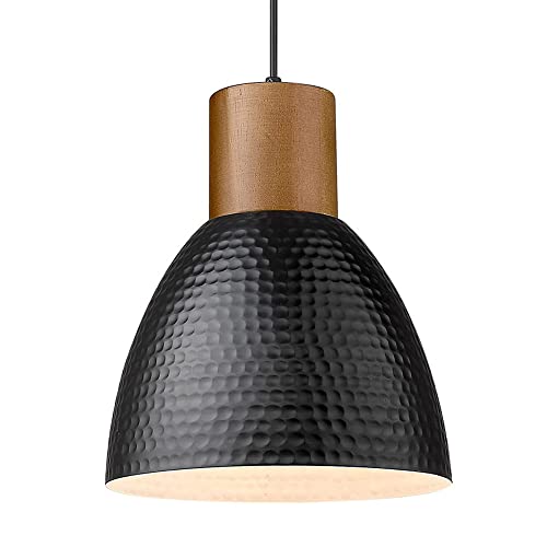 Plafonniers en métal martelé suspension noire luminaire îlot cuisine et chambre mini