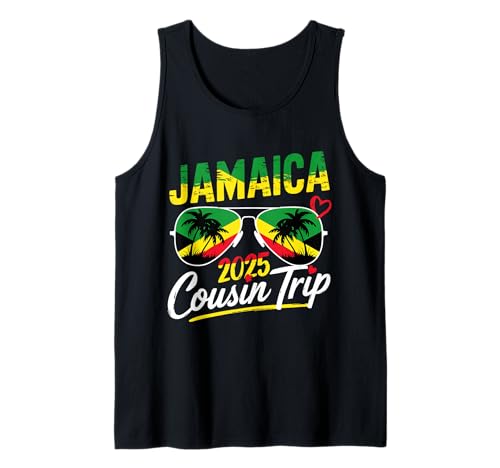 Jamaica Cousin Crew Trip 2025 Summer Vacation Matching Group Camiseta sin Mangas