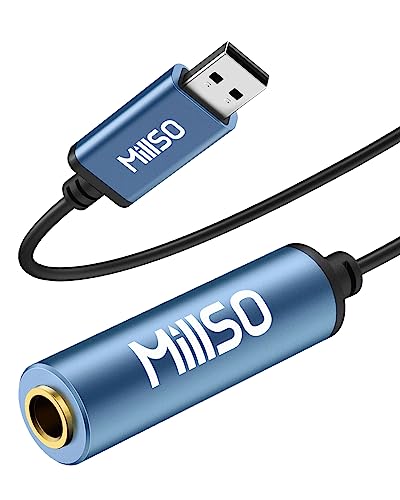 MillSO オーディオ変換アダプタ usb 6.35mm 変換ケーブル 6.3mm 標準プラグ 変換 ヘッドフォンジャック 変換 6.35mm 変換プラグ オス-メス 3極/TRS 標準ジャック ヘッドホン/ミキサー/アンプ/スピーカー/ピアノ対応 PC