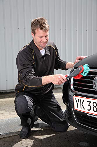 VIKAN 524652 ERGO BÜRSTE Polypropylen Fasern Borsten gesplisst weich Gummikante