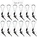 Western Cowboy Gun Shower Curtain Hooks 12 Pcs, Rust Proof Stainless Steel Decorative Shower Curtain Rings, Retro Cowboy Soldier Theme Bathroom Bathtub Home Curtain Hanger Decor