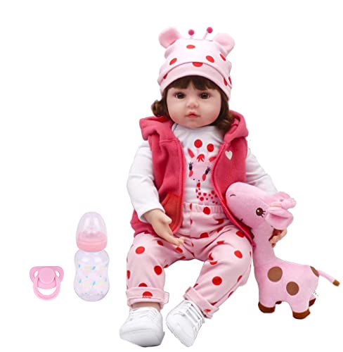 Charex Reborn Baby Dolls Toddler - Realisitc Reborn Girl 18 Inch Doll Weighted Lifelike With Soft Silicone Body Gift Set For Children Age 3+ #TOP1