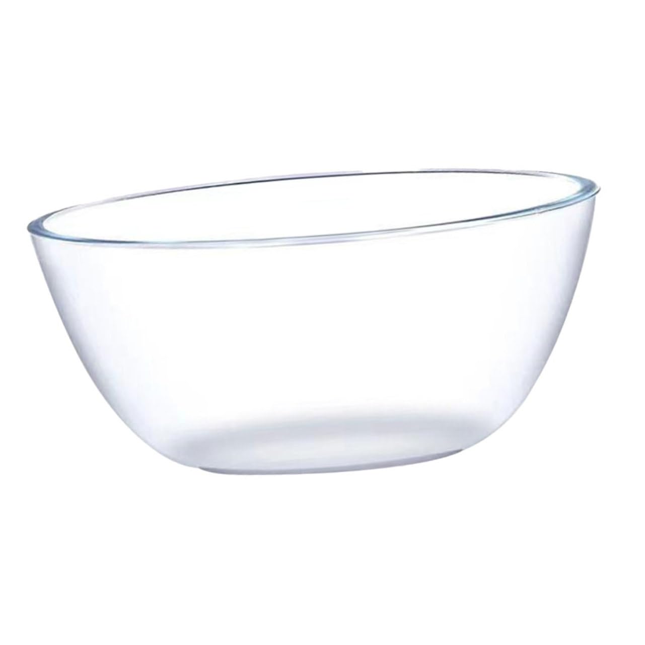 Glasrührschüssel aus Glas Große Glasschüssel 4500ml Vielseitig für Zuhause und Hotel Glatte Oberfläche Praktische Servierschale