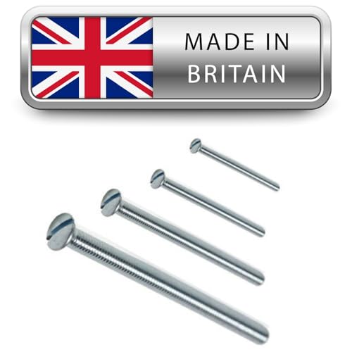 Electrical Socket Screws | Electrical Switch Screws | British Made | Assorted Pack | 4 Lengths | 40 Pieces | 10 each 30 40 50 & 60mm