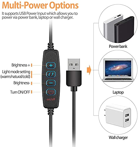 ENEGON RGB Videokonferenzlicht, Dimmbares 6-Zoll-Selfie-Ringlicht, Videokonferenzen, Webcam-Beleuchtung für Fernarbeit… – Bild 6