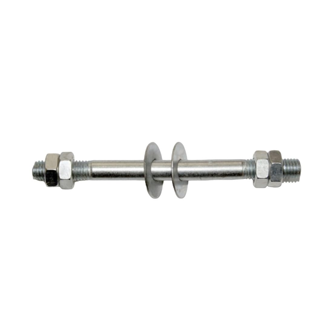TAMS® Schubkarrenrad Vollgummi mit Achse grau Schubkarrenreifen 4.80/4.00-8 Metallfelge Pannensicher Ersatzrad Rad