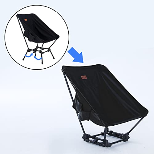Moon Lence Adjustable Camping Chair For Adults, Folding Chair Heavy Duty For Heavy People - Portable Compact Backpacking Chair Comfortable Lawn Chair Beach Chair #TOP5