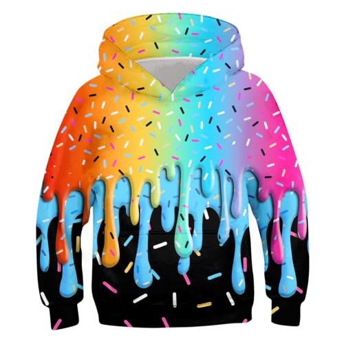 Image of Belovecol Boys Hoodies 3D Printed Hooded Sweatshirts with Pocket for 6-16Y