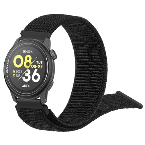 Amzpas Nylon Bands Compatible with COROS PACE 4 / PACE 3 / Pro/APEX 2 Pro/APEX Pro/APEX 46mm Men...