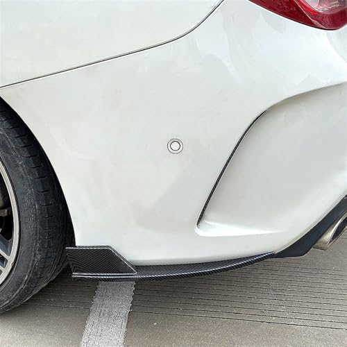 Protecteur d'angle noir laqué pour aileron de pare-chocs arrière Benz CLA