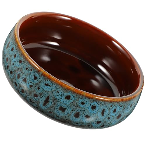 DEARMAMY Vaso da Fiori Idroponico in Ceramica Grande senza Foro, Ciotola per Piantare Ninfee e Narcisi, Contenitore Resistente per Piante da Interno ed Esterno, Decorazione Naturale