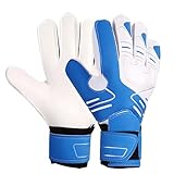 LUMINFLY Goalkeeper Gloves for Adults and Youth, Anti-Slip Eva Palm, Double Wrist Protection, Lightweight & Glove Setup, Sizes Palm 7.9-8.3 in