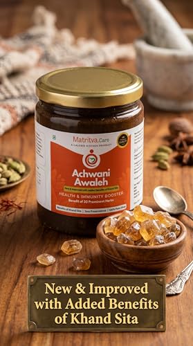 Image of Matritva Care Achwani Awaleh Postpartum Superfood (250 g) | Chyawanprash for New Mothers | 30+ Herbs in Pure Ghee | Immunity Booster with benefits of Khand Sita | Energy & Digestion Support