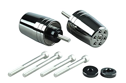 ポッシュ(POSH) バイク用品 ハンドルバーエンド ウルトラヘビーバーエンド ホンダ/スズキ純正ハンドル用 M6タイプ CB1300SF/SB | CB400SFなど メッキ 031979-33-10